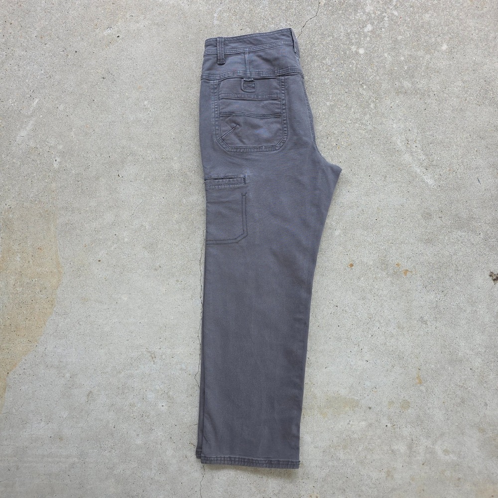Legendary Outfitters Pants Mens 36x29 Gray Canvas Cargo Carpenter Utility